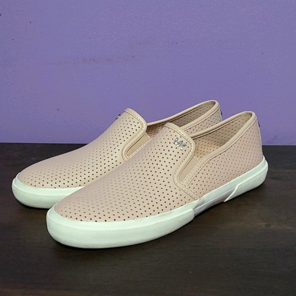 Michael kors slip on sneaker perforated leather